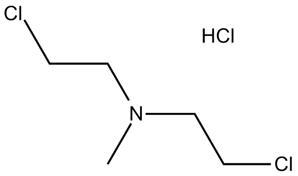 Mechlorethamine hydrochloride Structure
