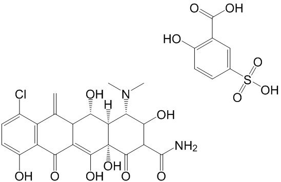 Meclocycline Sulfosalicylate  Structure