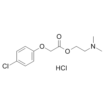 Meclofenoxate hydrochloride Structure