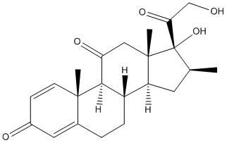 Meprednisone Structure