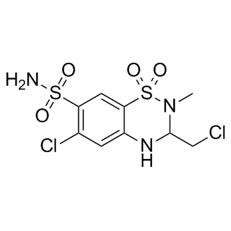 Methyclothiazide Structure