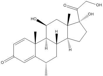 Methylprednisolone Structure