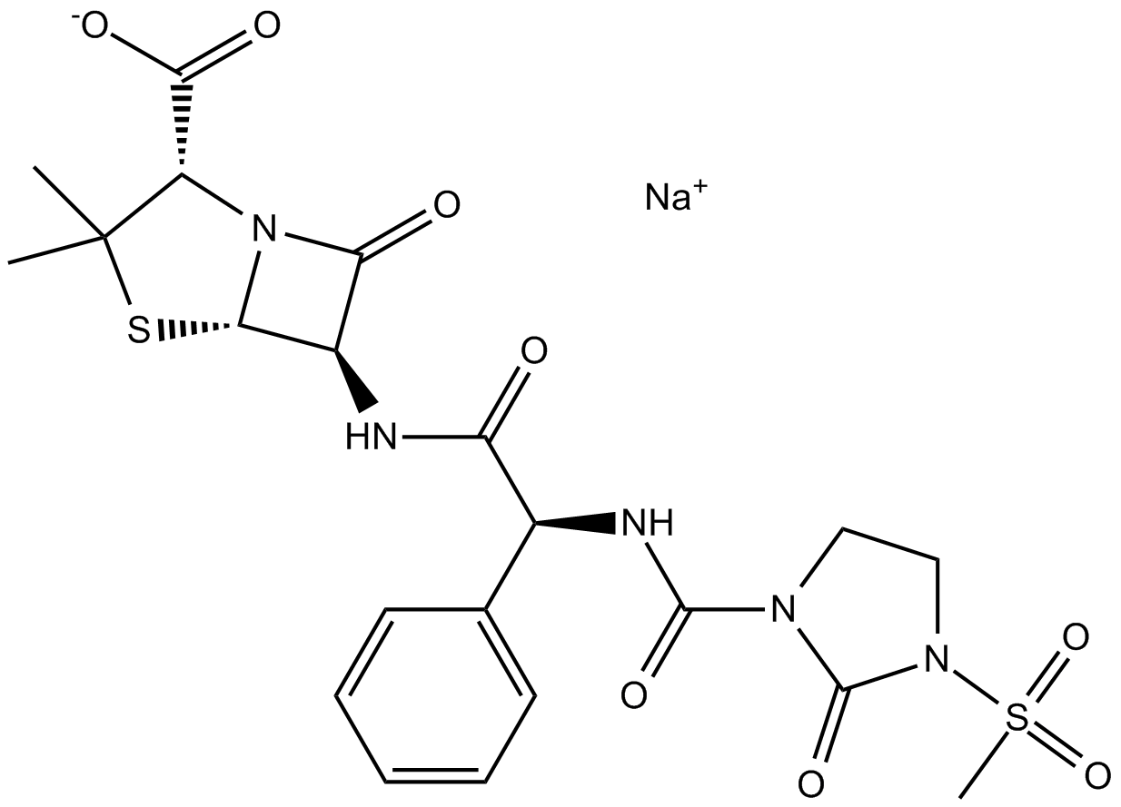 Mezlocillin Sodium Structure