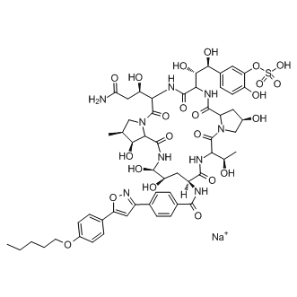 Micafungin Sodium Structure