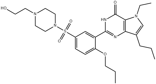 Mirodenafil Structure