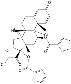 Mometasone furoate Structure