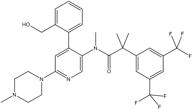 Monohydroxy Netupitant Structure