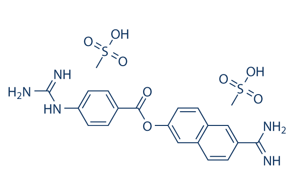 Nafamostat Mesylate Structure