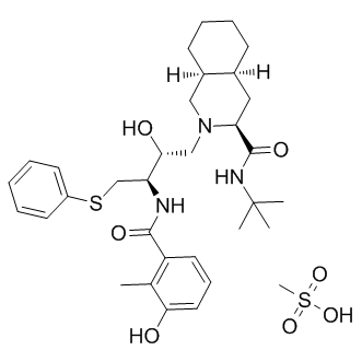 Nelfinavir Mesylate Structure