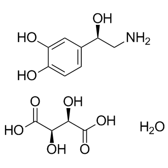 Noradrenaline bitartrate monohydrate Structure