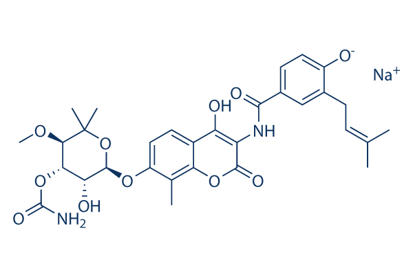 Novobiocin Sodium Structure