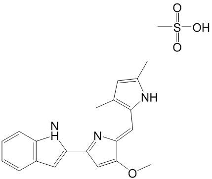 Obatoclax Mesylate Structure