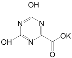 Oxonic acid potassium salt Structure