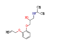 Oxprenolol Structure