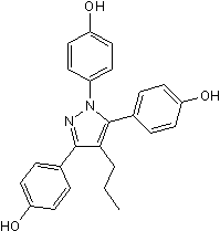 Propyl pyrazole triol (PPT) Structure