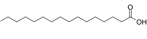 Palmitic acid Structure
