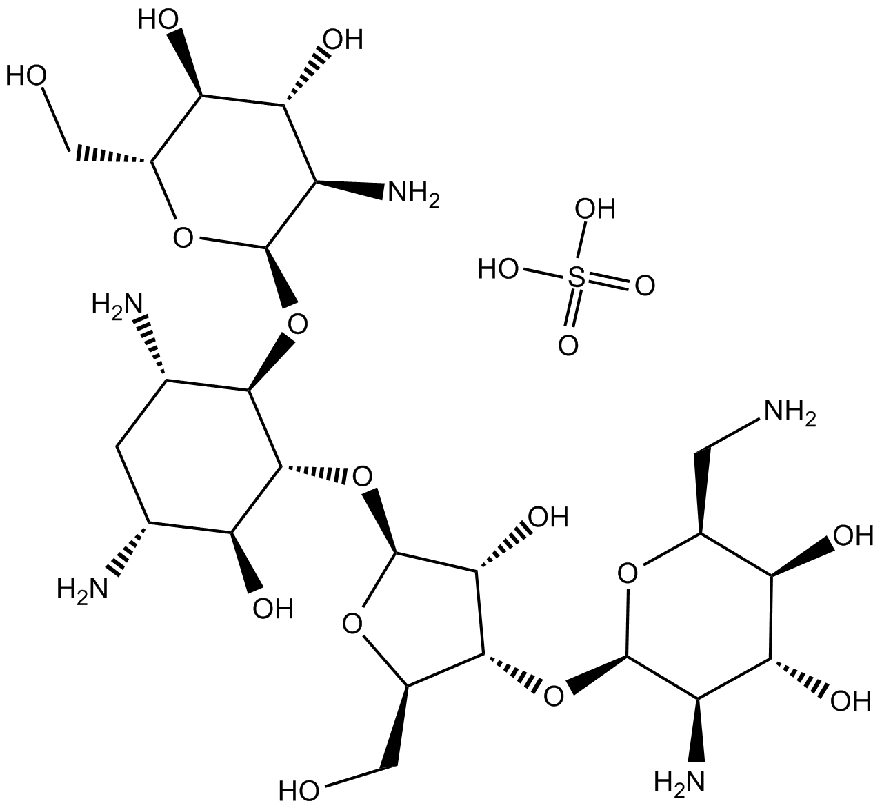 Paromomycin Sulfate Structure