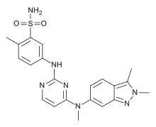 Pazopanib Structure