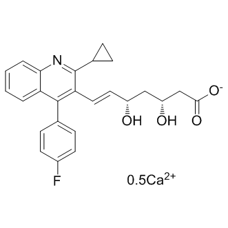 Pitavastatin Calcium Structure