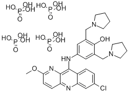 Pyronaridine tetraphosphate Structure