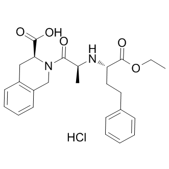 Quinapril hydrochloride Structure