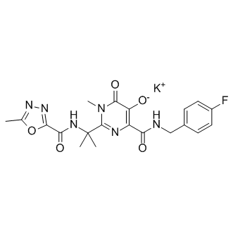 Raltegravir potassium Structure