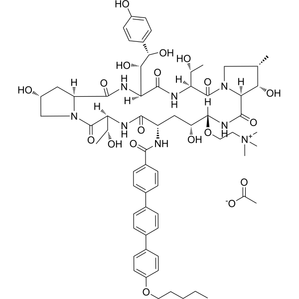 Rezafungin acetate Structure