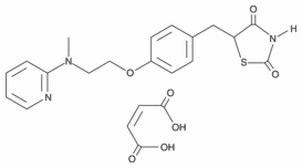 Rosiglitazone maleate Structure