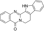 Rutaecarpine Structure