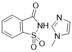 Saccharin 1-methylimidazole Structure