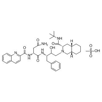 Saquinavir Mesylate Structure