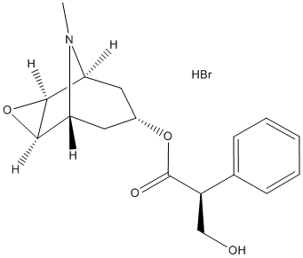 Scopolamine hydrobromide Structure