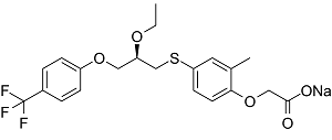 Seladelpar sodium salt Structure