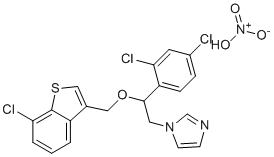 Sertaconazole nitrate Structure