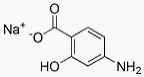 Sodium 4-Aminosalicylate Structure