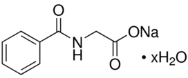 Sodium hippurate Structure