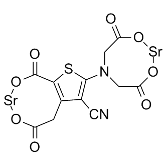 Strontium ranelate Structure