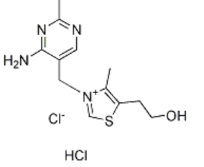 Thiamine hydrochloride Structure