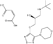 Timolol Maleate Structure