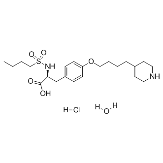 Tirofiban hydrochloride monohydrate Structure