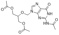 Triacetyl-ganciclovir Structure