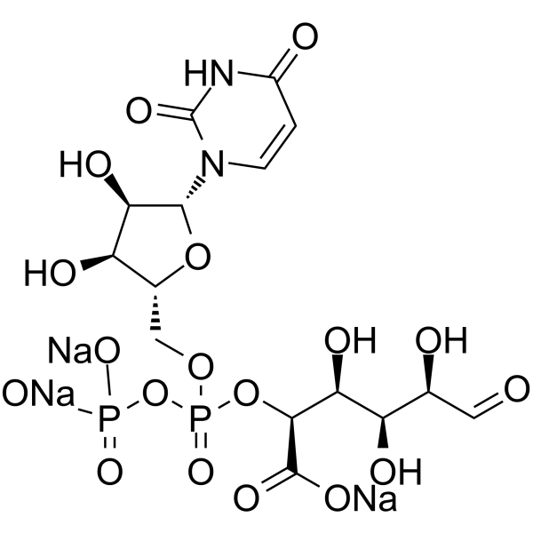 UDP-glucuronic acid trisodium Structure