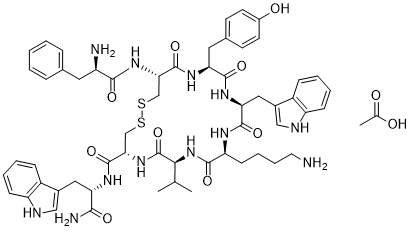 Vapreotide acetate Structure