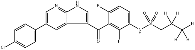 Vemurafenib-d5 Structure