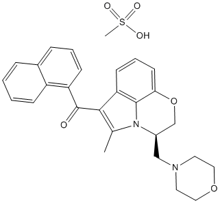 WIN 55212-2 mesylate Structure