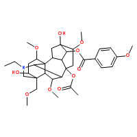 Yunaconitine Structure