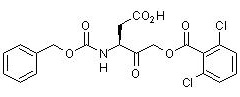 Z-Asp-CH2-DCB Structure