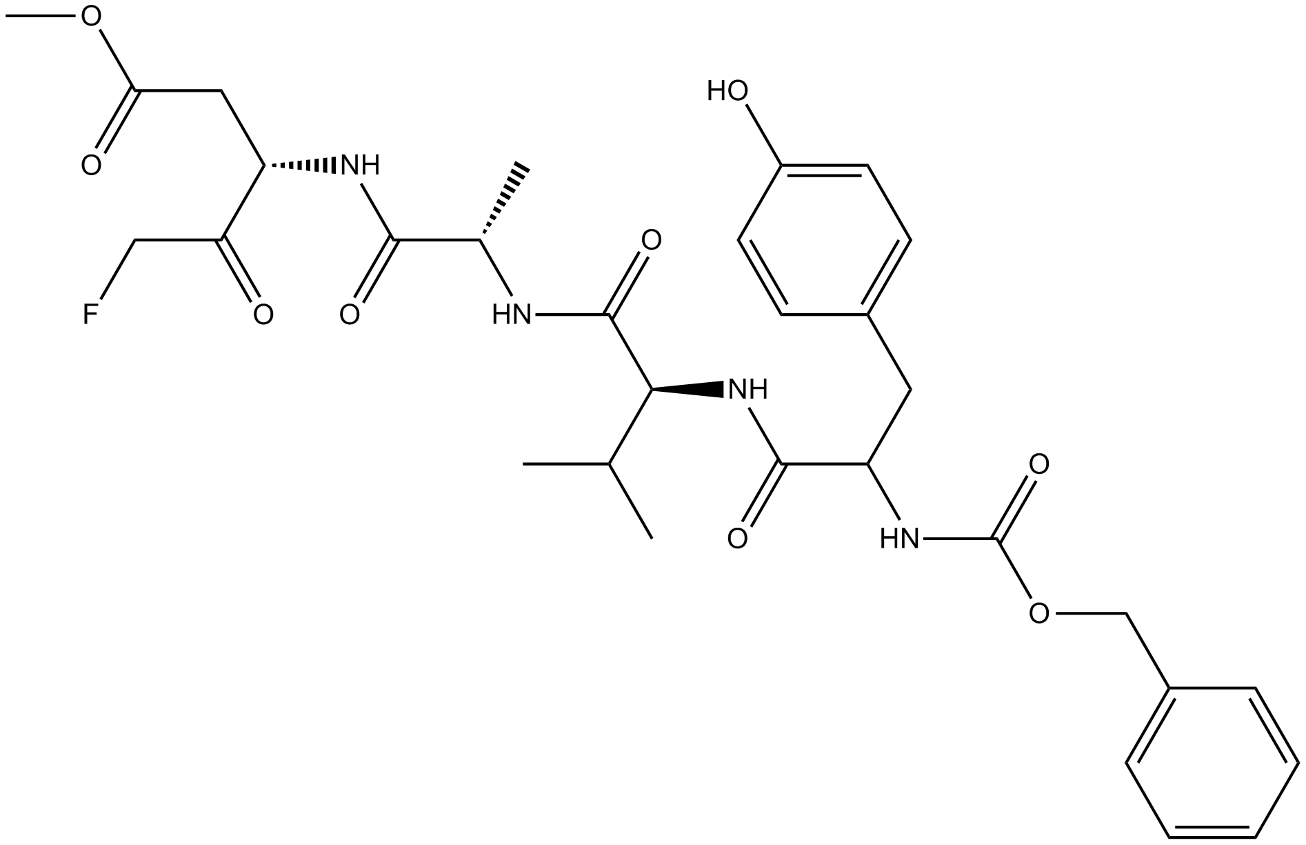 Z-YVAD-FMK Structure