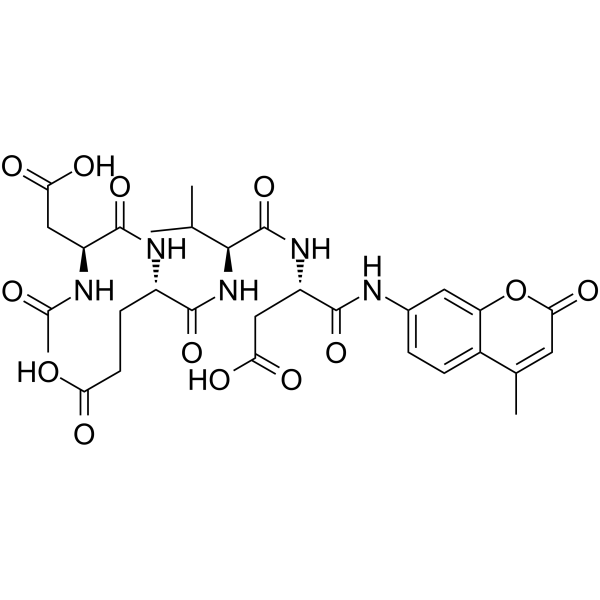 Ac-DEVD-AMC Structure