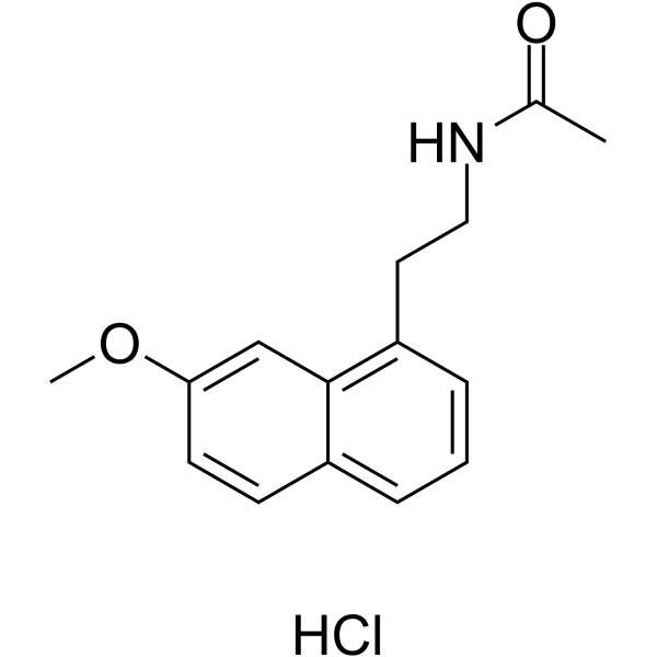 Agomelatine hydrochloride Structure